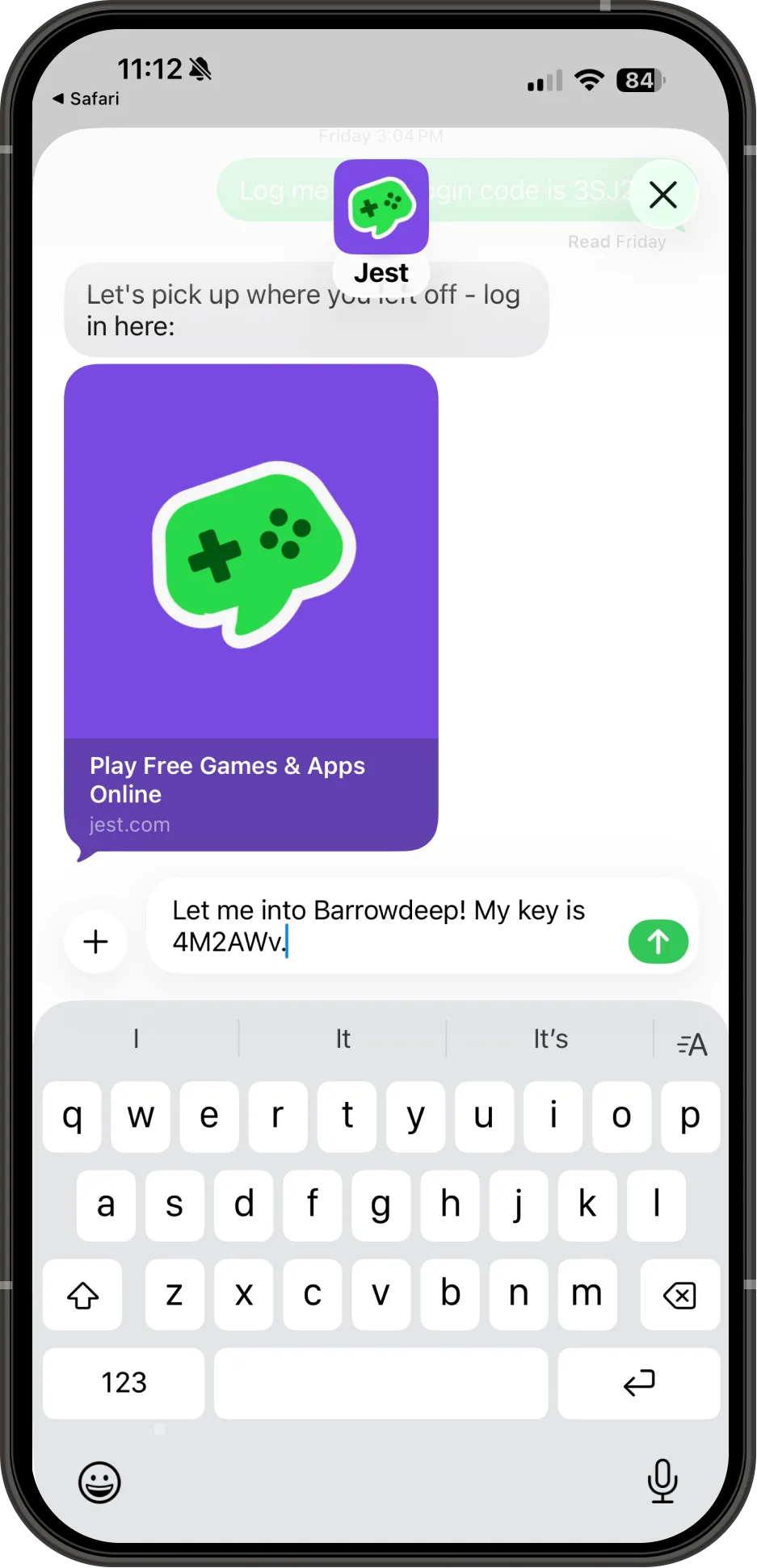 A customized registration message overlay running over the game Barrowdeep.