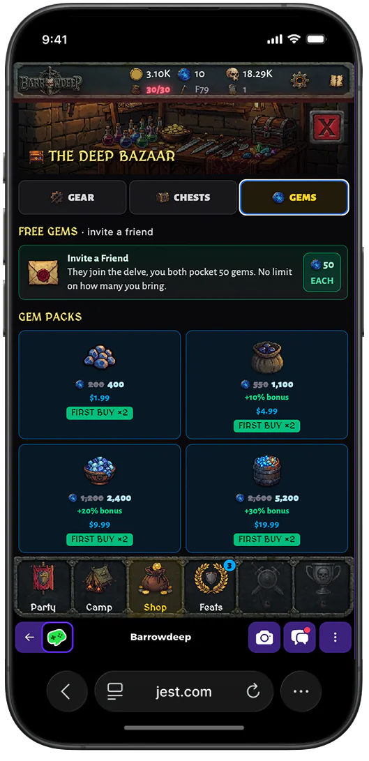 In-game store