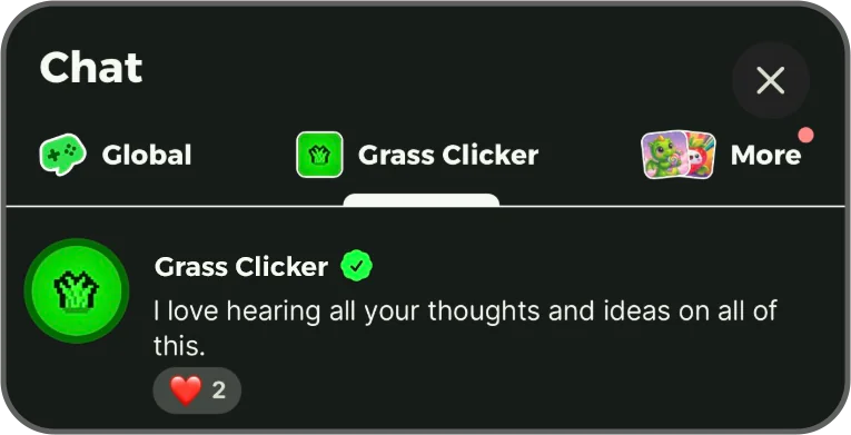 Verified studio reply in chat